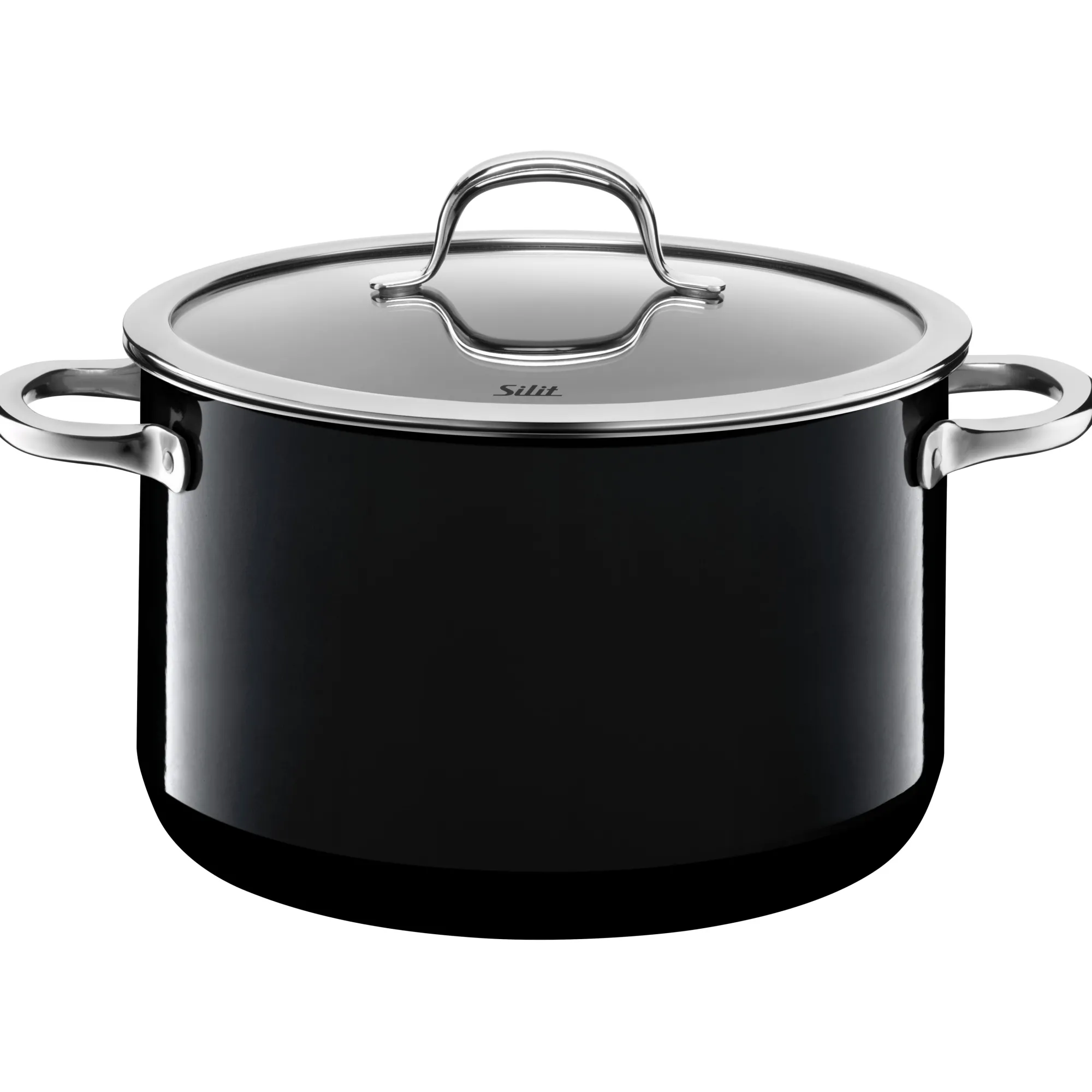WMF Silit Silargan® Passion Kochtopf mit Deckel, 24 cm, Black| Kochtöpfe|Induktionstöpfe