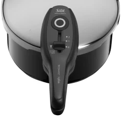 WMF Silit Silargan® Sicomatic t-Plus Schnellkochtopf, 22 cm, 4,5 l, Black| Schnellkochtöpfe|Induktionstöpfe