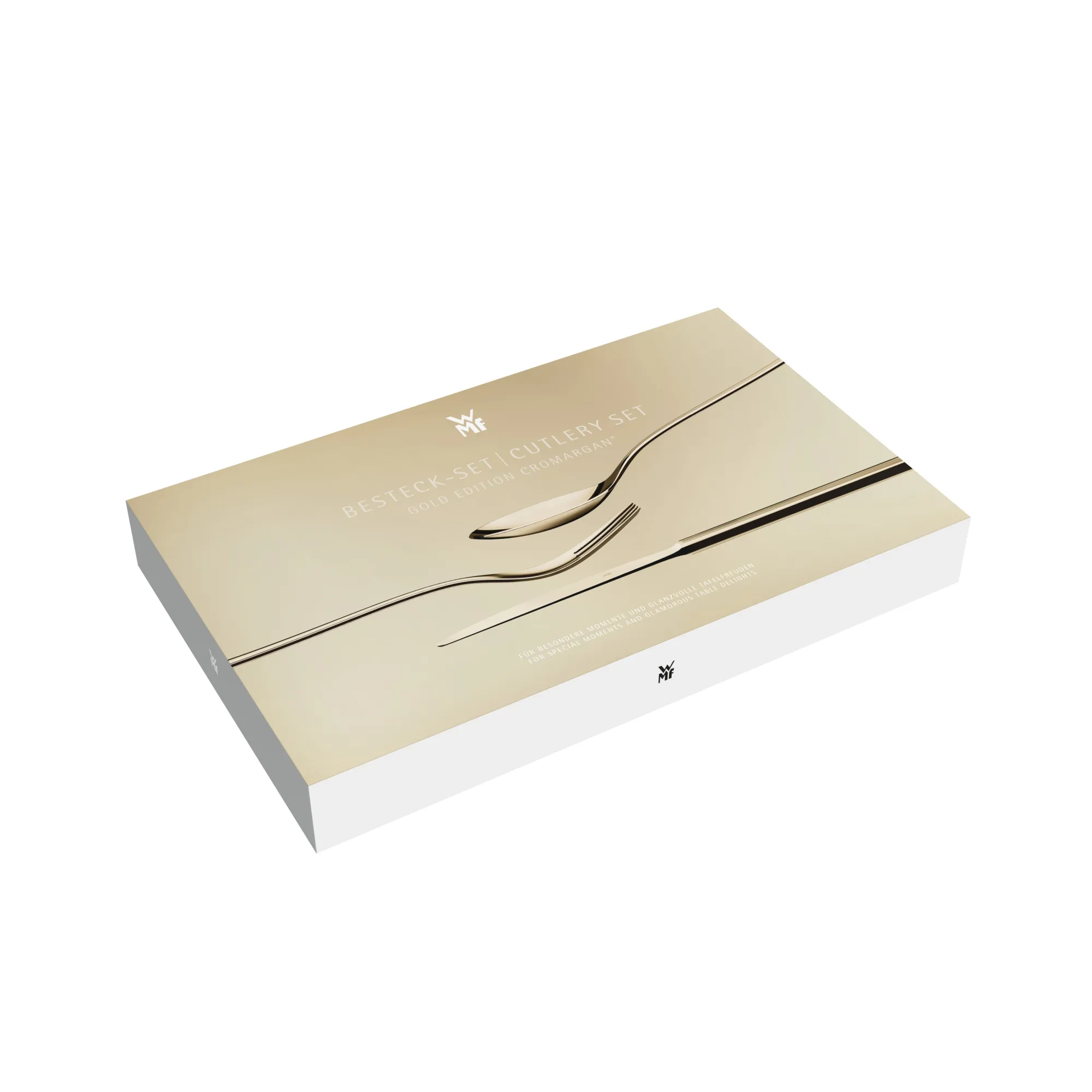 WMF Sitello Besteck-Set, Gold Edition, 30-teilig, Cromargan®| Besteck-Sets