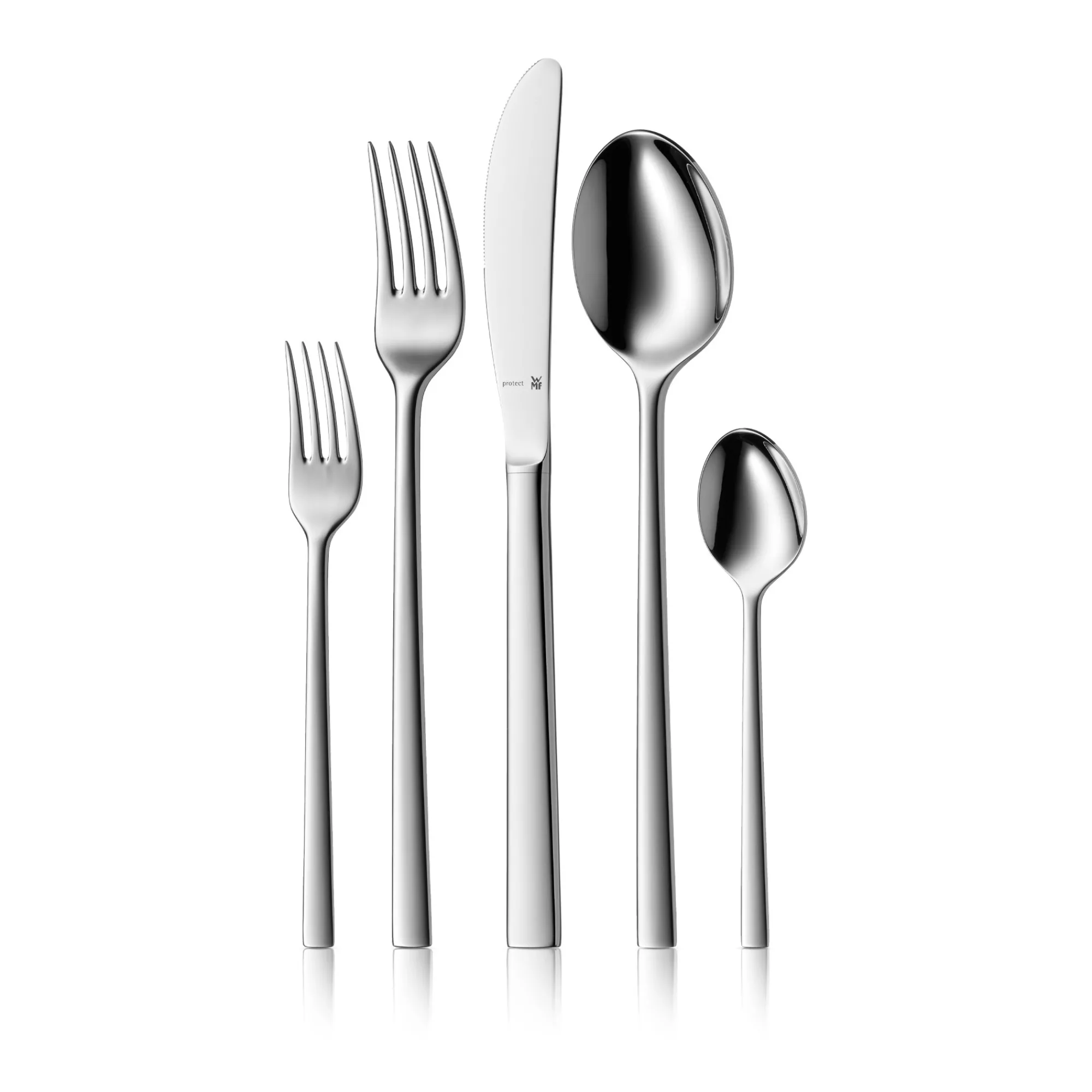 WMF Sonic Besteck-Set, 66-teilig, Cromargan protect®| Besteck-Sets