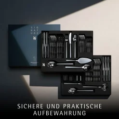 WMF Sonic Besteck-Set, 66-teilig, Cromargan protect®| Besteck-Sets